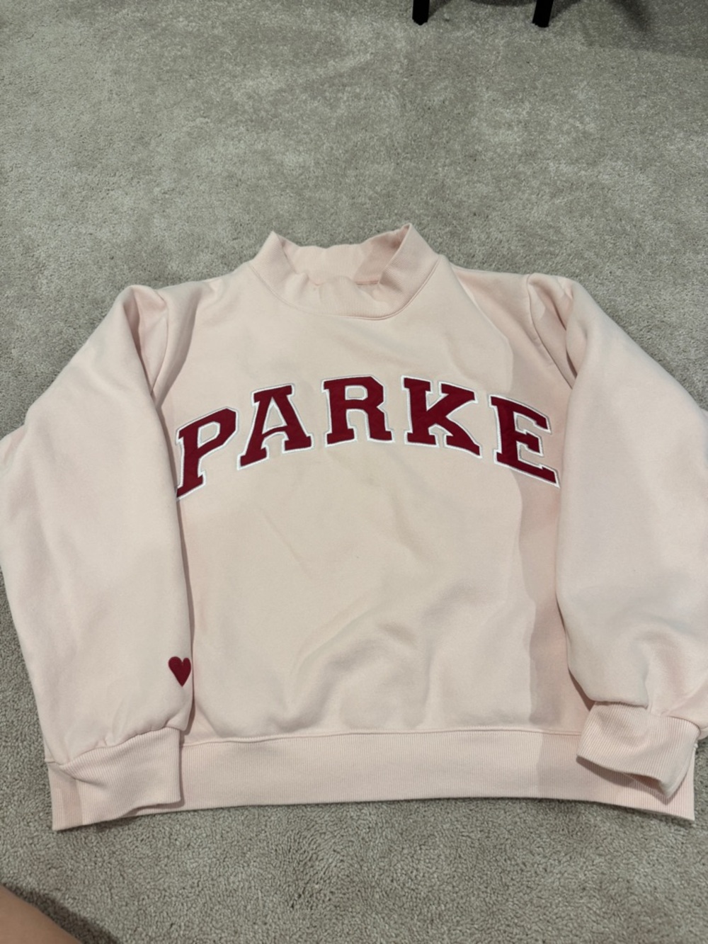 PARKE Pink  Pullover Sweatshirt